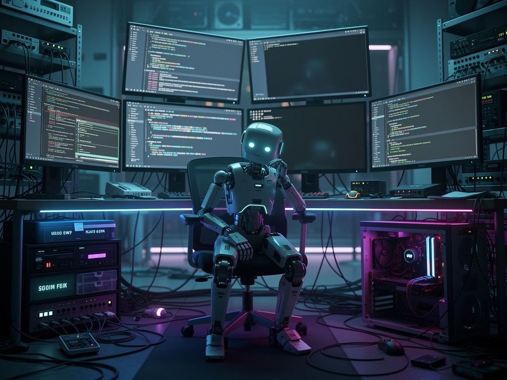 Robot monitoring multiple chat screens